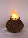 LX00000-04 Artificial Flame Lighting Low Vase
